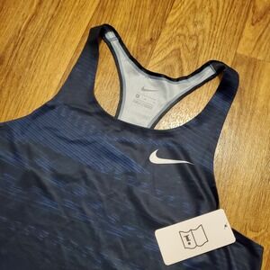 Nike Digital Race Day Elite Running Track Singlet Women Medium Blue‎ New